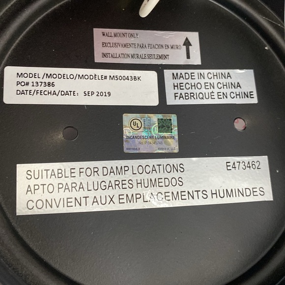 Meridian Matte Black Outdoor Wall Light M50043BK - Picture 9 of 10